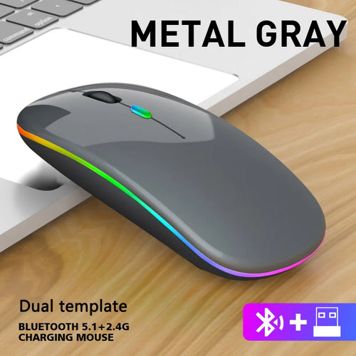 Mouse Inalámbrico Bluetooth RGB